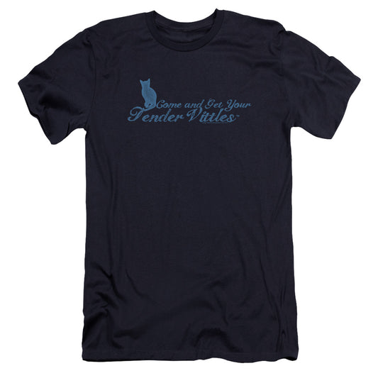 Tender Vittles - Come And Get Em-premuim Canvas Adult Slim Fit 30/1 - Navy
