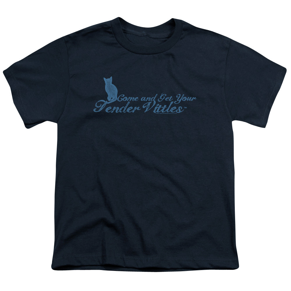 Tender Vittles - Come And Get Em - Short Sleeve Youth 18/1 - Navy T-shirt