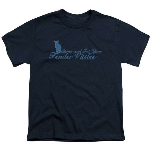 Tender Vittles - Come And Get Em - Short Sleeve Youth 18/1 - Navy T-shirt