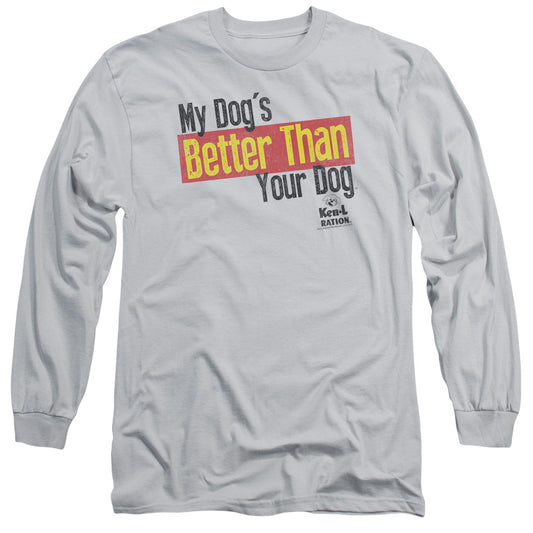 Ken L Ration - Better Than - Long Sleeve Adult 18/1 - Silver T-shirt