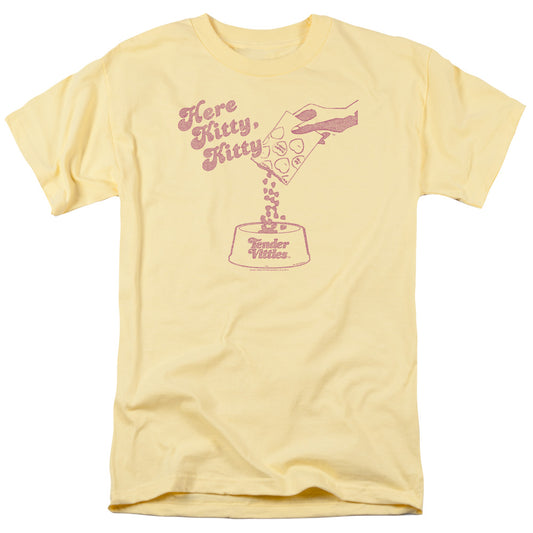 Ken L Ration - Here Kitty - Short Sleeve Adult 18/1 - Banana T-shirt