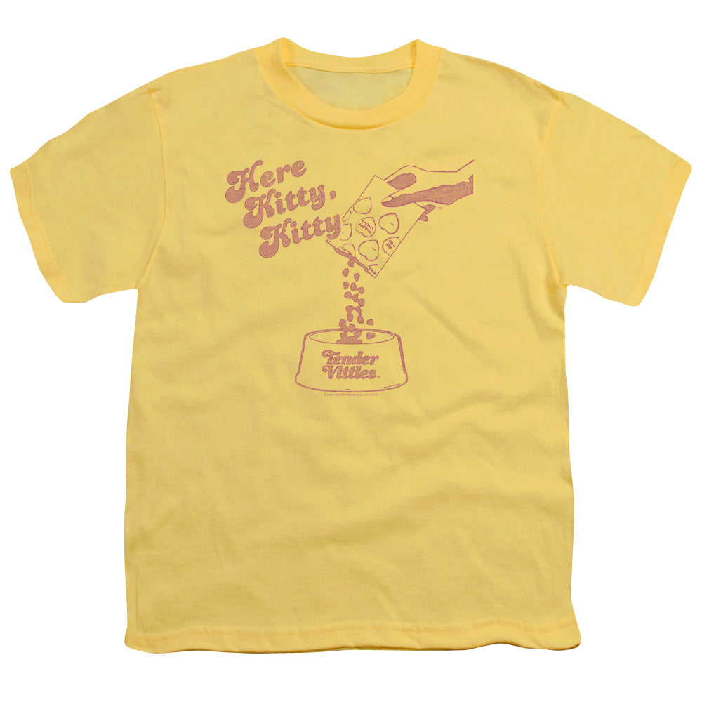 Ken L Ration - Here Kitty - Short Sleeve Youth 18/1 - Banana T-shirt