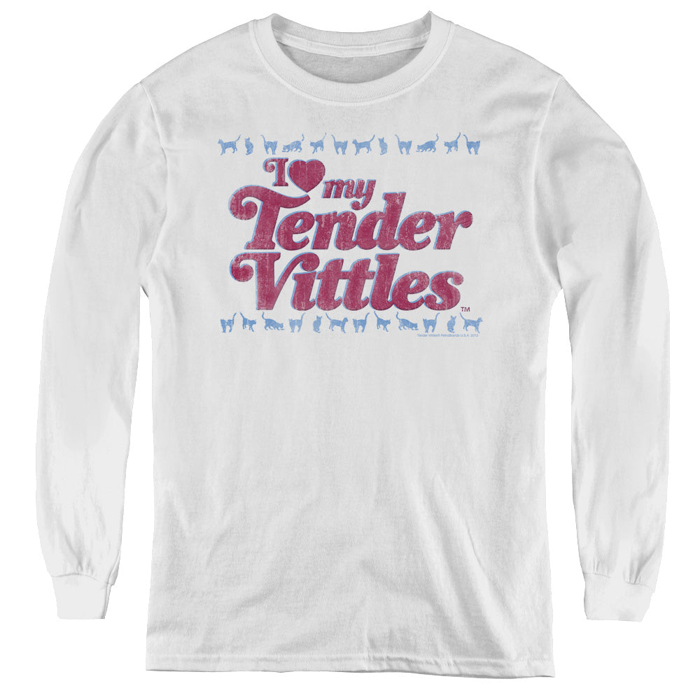 Tender Vittles - Love - Youth Long Sleeve Tee - White