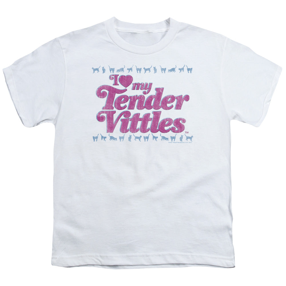 Tender Vittles - Love - Short Sleeve Youth 18/1 - White T-shirt