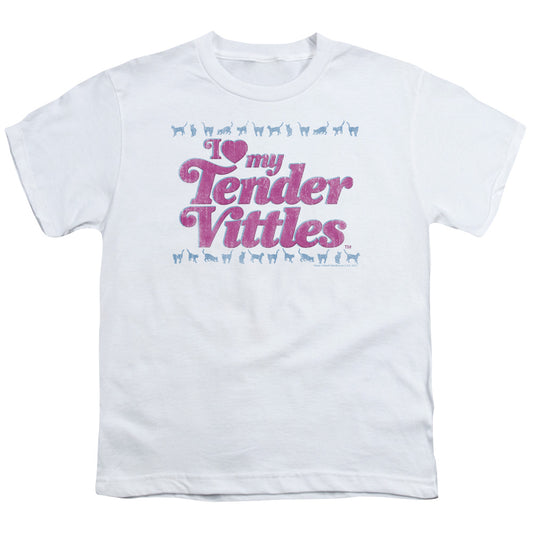 Tender Vittles - Love - Short Sleeve Youth 18/1 - White T-shirt