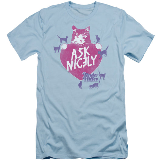 Tender Vittles - Nicely - Short Sleeve Adult 30/1 - Light Blue T-shirt