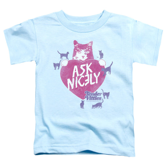 Tender Vittles - Nicely - Short Sleeve Toddler Tee - Light Blue T-shirt