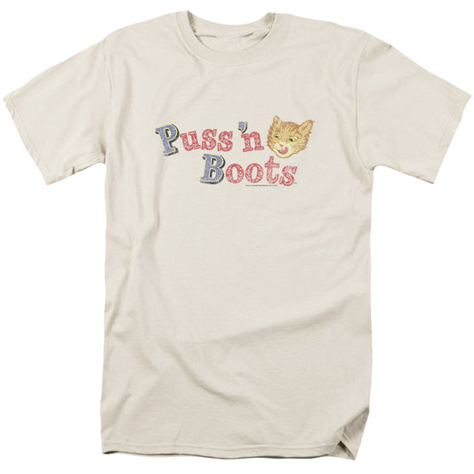 Tender Vittles - Cat Face Logo - Short Sleeve Adult 18/1 - Cream T-shirt