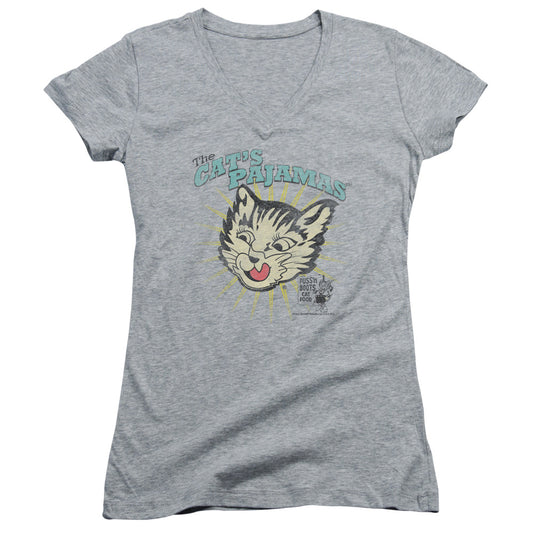 Puss N Boots - Cats Pajamas-junior V-neck - Athletic Heather