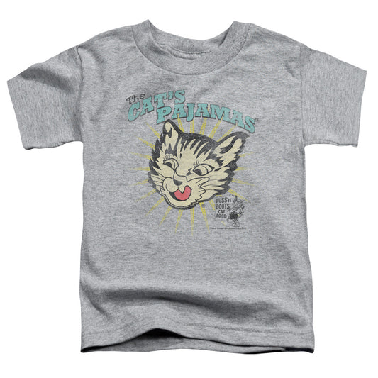 Puss N Boots - Cats Pajamas - Short Sleeve Toddler Tee - Athletic Heather T-shirt