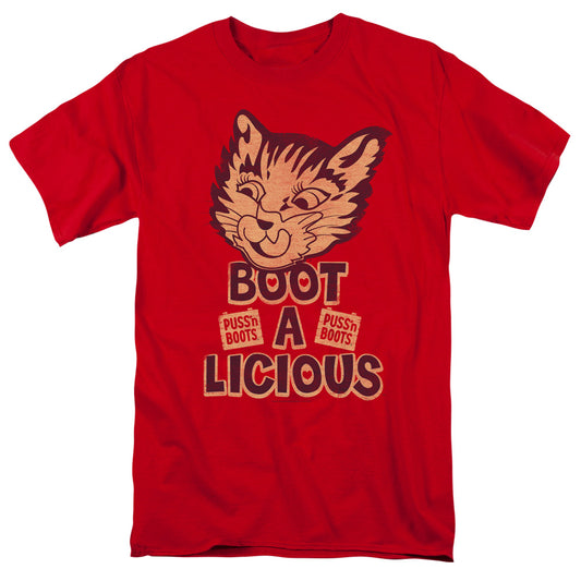 Puss N Boots - Boot A Licious - Short Sleeve Adult 18/1 - Red T-shirt