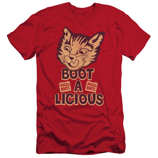 Puss N Boots - Boot A Licious - Short Sleeve Adult 30/1 - Red T-shirt