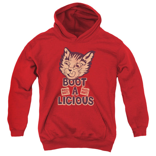 Puss N Boots - Boot A Licious - Youth Pull-over Hoodie - Red