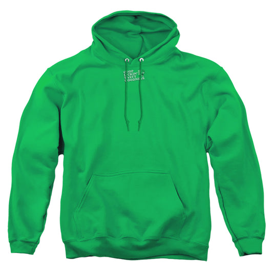 Puss N Boots - Chop Lickin Tasty Goodness - Adult Pull-over Hoodie - Kelly Green