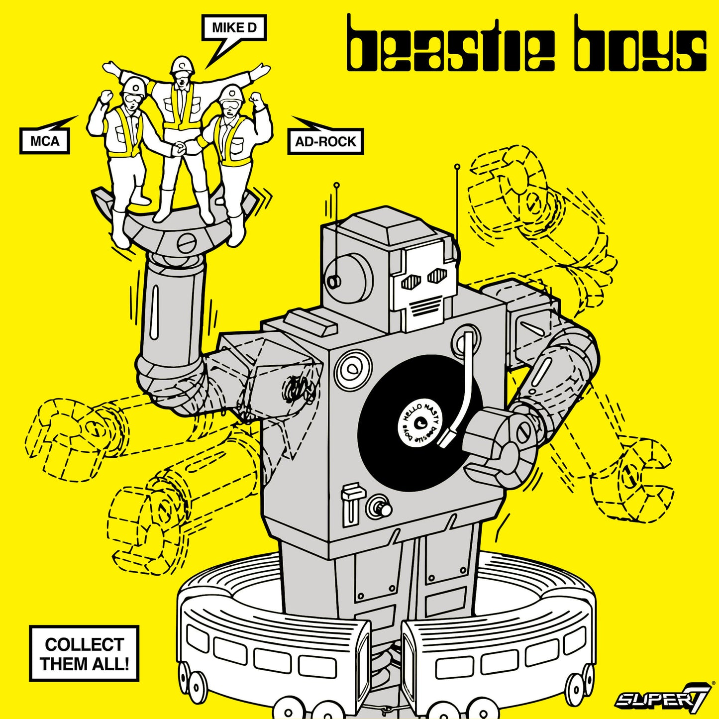Beastie Boys ReAction Figures Wave 04 - MCA (Intergalactic Crossing Guard)