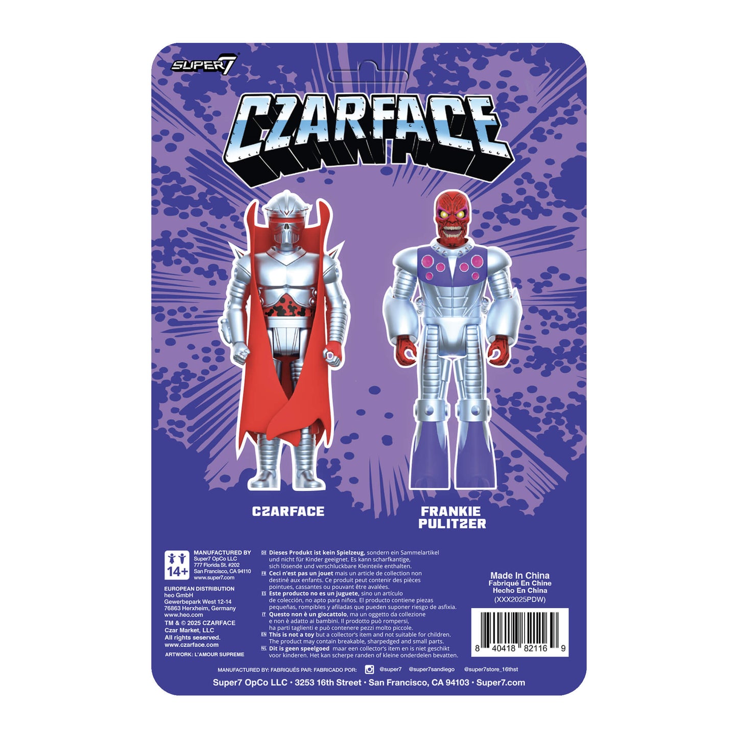 Czarface ReAction Figures - Czarface & Frankie Pulitzer 2-Pack