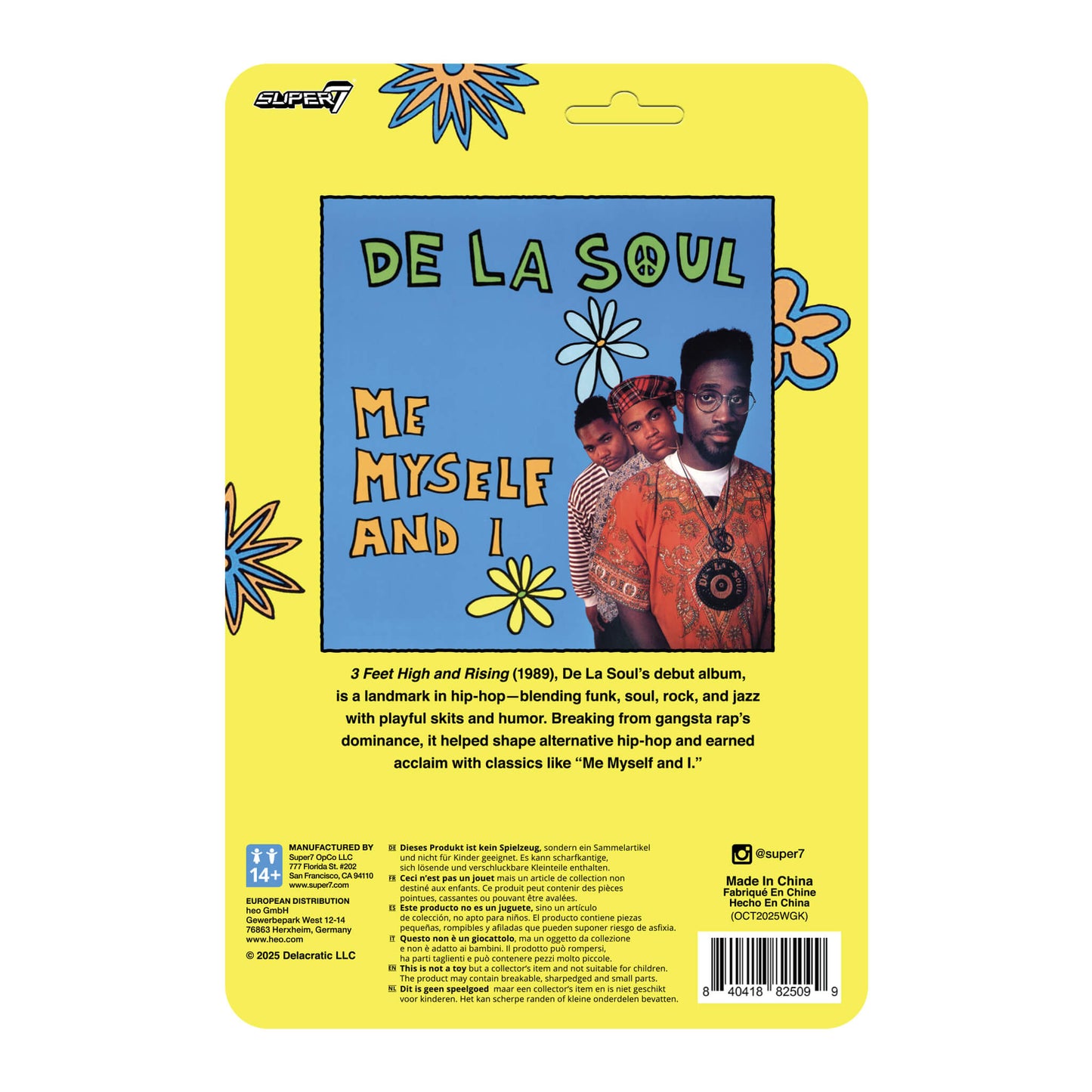 De La Soul ReAction Figures Wave 01 - David "Trugoy the Dove" Jolicoeur (Me, Myself & I)