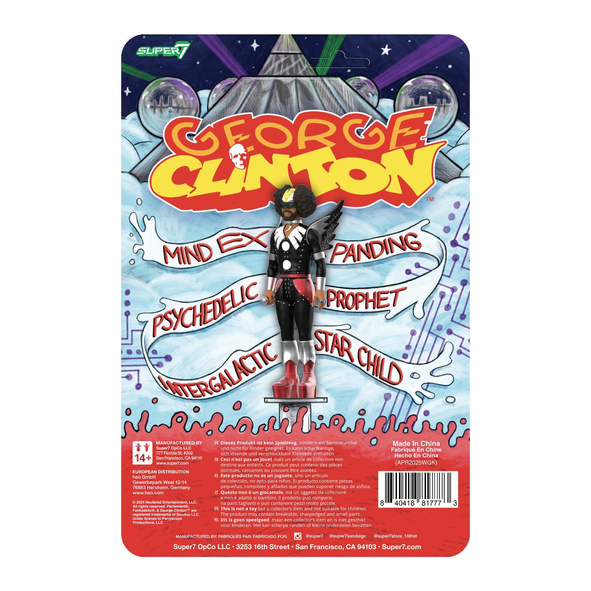 George Clinton ReAction Figures Wave 01 - George Clinton (Dr