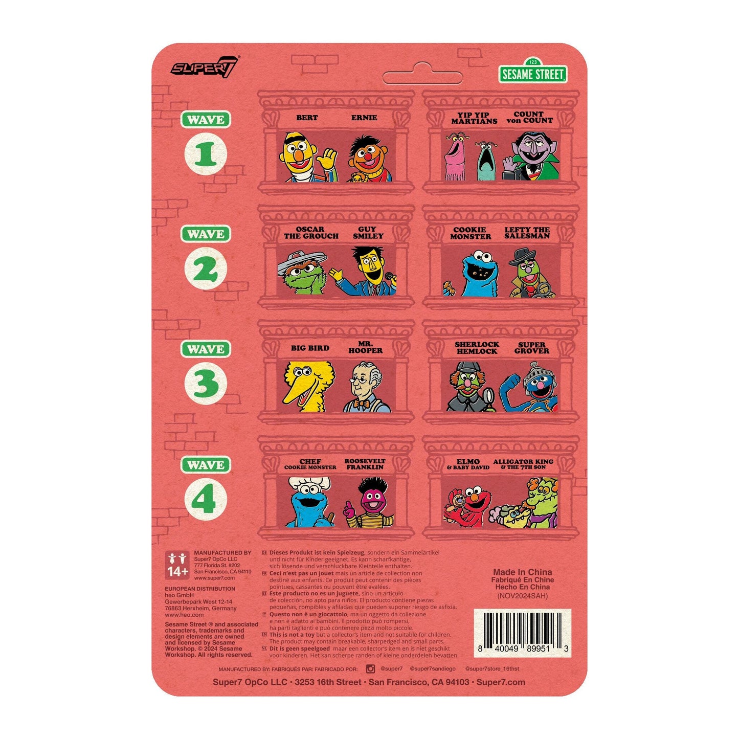 Sesame Street ReAction Figures Wave 04 - Chef Cookie