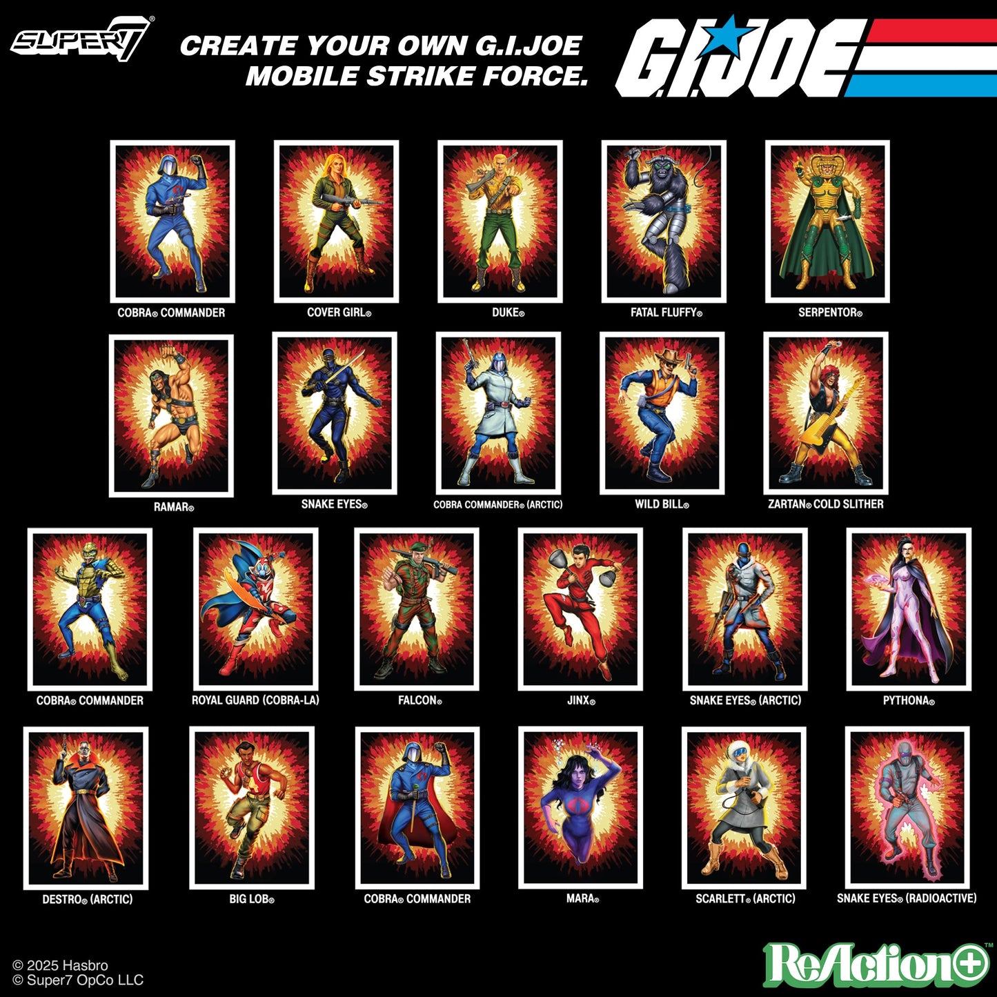 G.I. Joe ReAction+ Wave 06 - Snake Eyes (Red Glow, Crystal Poison)