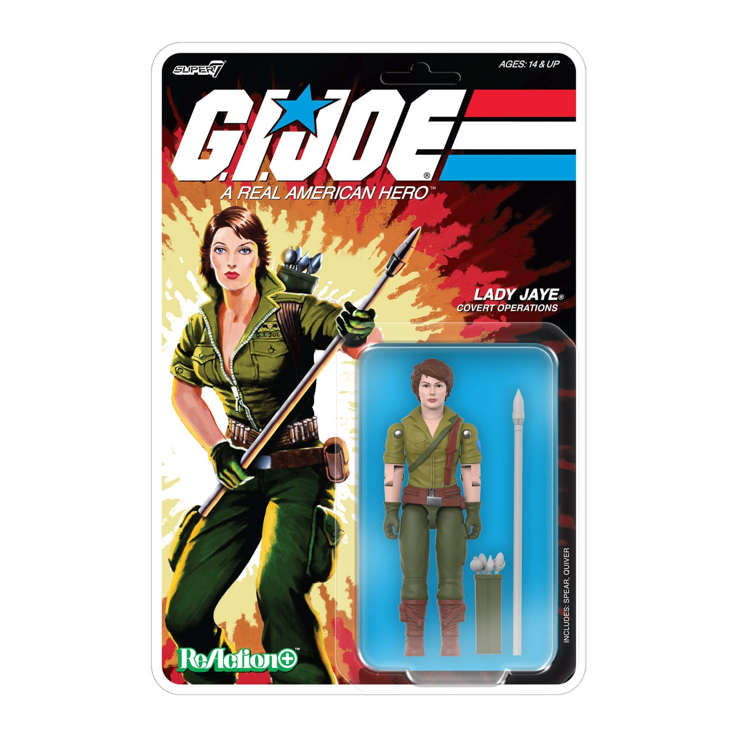 G.I. Joe ReAction+ Wave 09 - Lady Jaye  (Cartoon)