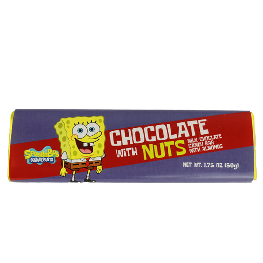 Spongebob Squarepants - Spongebob Chocolate with Nuts Bar