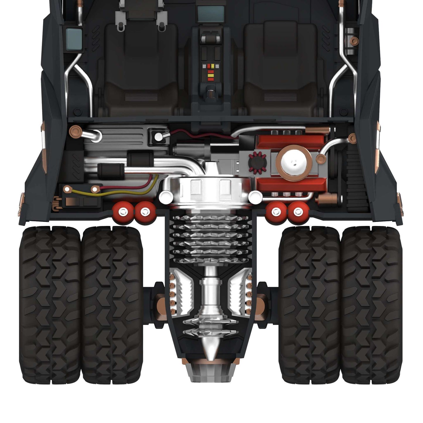 Batman Super Cyborg - Batmobile Tumbler (Full Color)