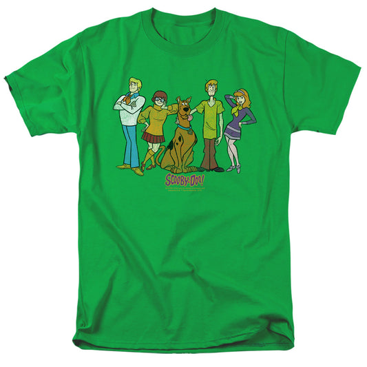 Scooby Doo - Scooby Gang - Short Sleeve Adult 18/1 - Kelly Green T-shirt