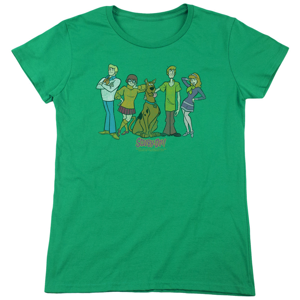 Scooby Doo - Scooby Gang - Short Sleeve Womens Tee - Kelly Green T-shirt