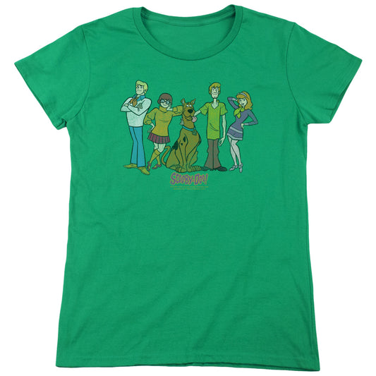 Scooby Doo - Scooby Gang - Short Sleeve Womens Tee - Kelly Green T-shirt