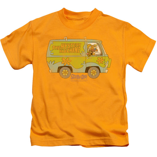 Scooby Doo - The Mystery Machine - Short Sleeve Juvenile 18/1 - Gold T-shirt
