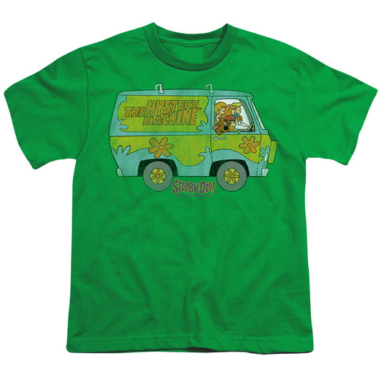 Scooby Doo - The Mystery Machine - Short Sleeve Youth 18/1 - Gold T-shirt