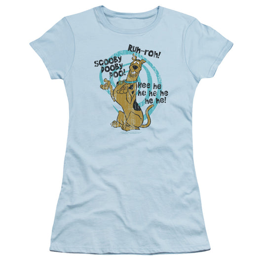 Scooby Doo - Quoted - Short Sleeve Junior Sheer - Light Blue T-shirt