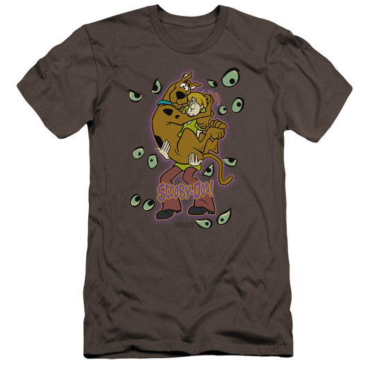 Scooby Doo - Being Watched-hbo Short Sleeve Adult 30/1 - Charcoal T-shirt