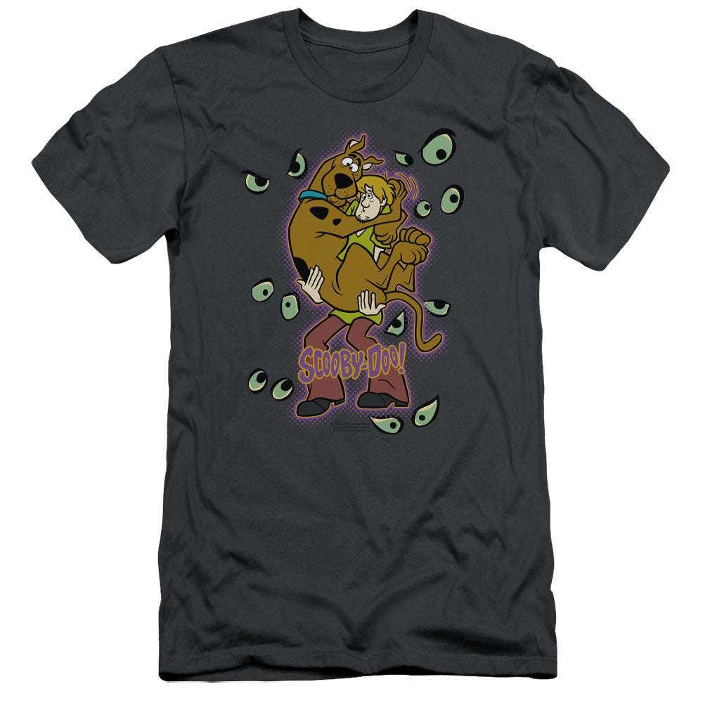 Scooby Doo - Being Watched - Short Sleeve Adult 30/1 - Charcoal T-shirt