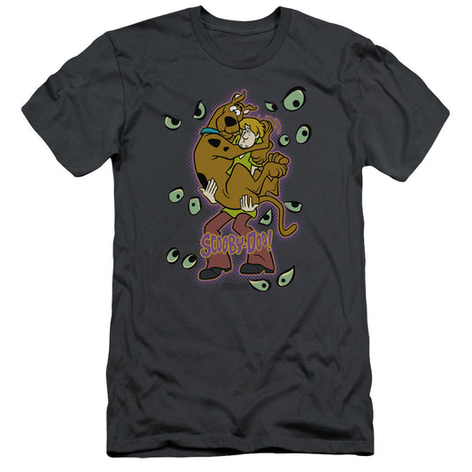 Scooby Doo - Being Watched - Short Sleeve Adult 30/1 - Charcoal T-shirt