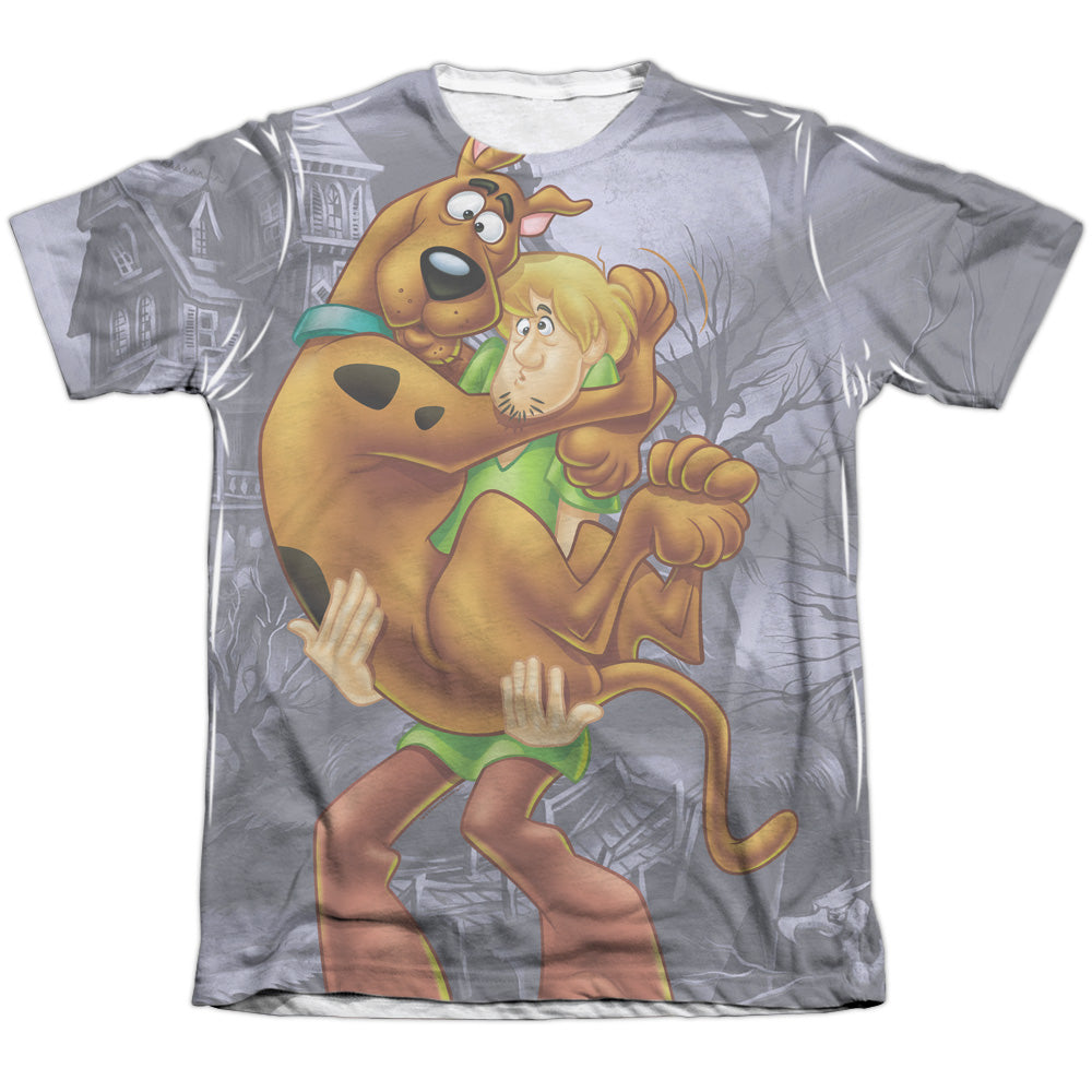 Scooby Doo - Scooby And Shaggy - Adult Poly/cotton Short Sleeve Tee - White T-shirt