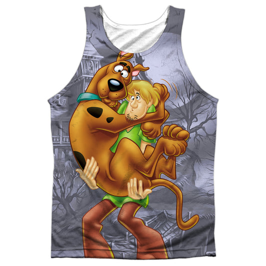 Scooby Doo - Scooby And Shaggy - Adult Poly Tank Top - White