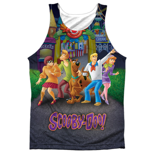 Scooby Doo - Amusement Park - Adult Poly Tank Top - White