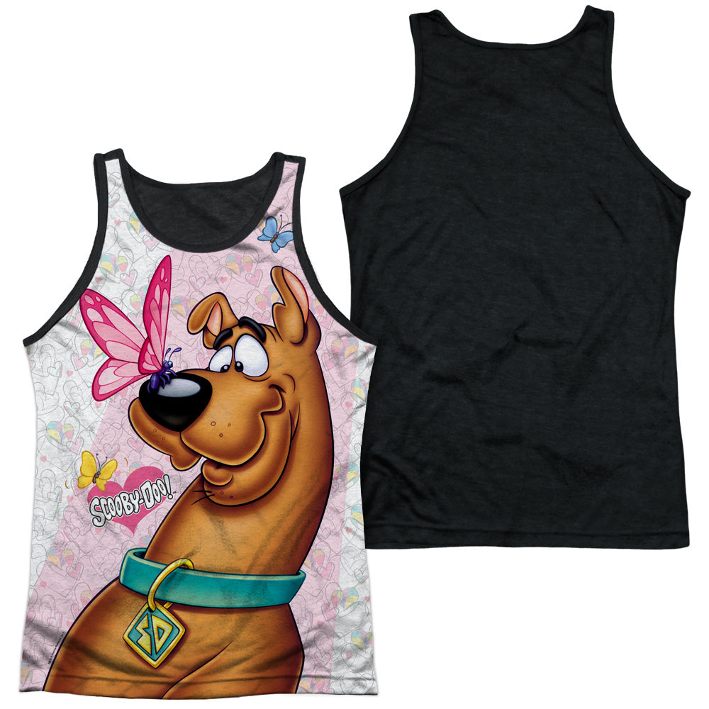 Scooby Doo - Butterfly - Adult Poly Tank Top Black Back - White
