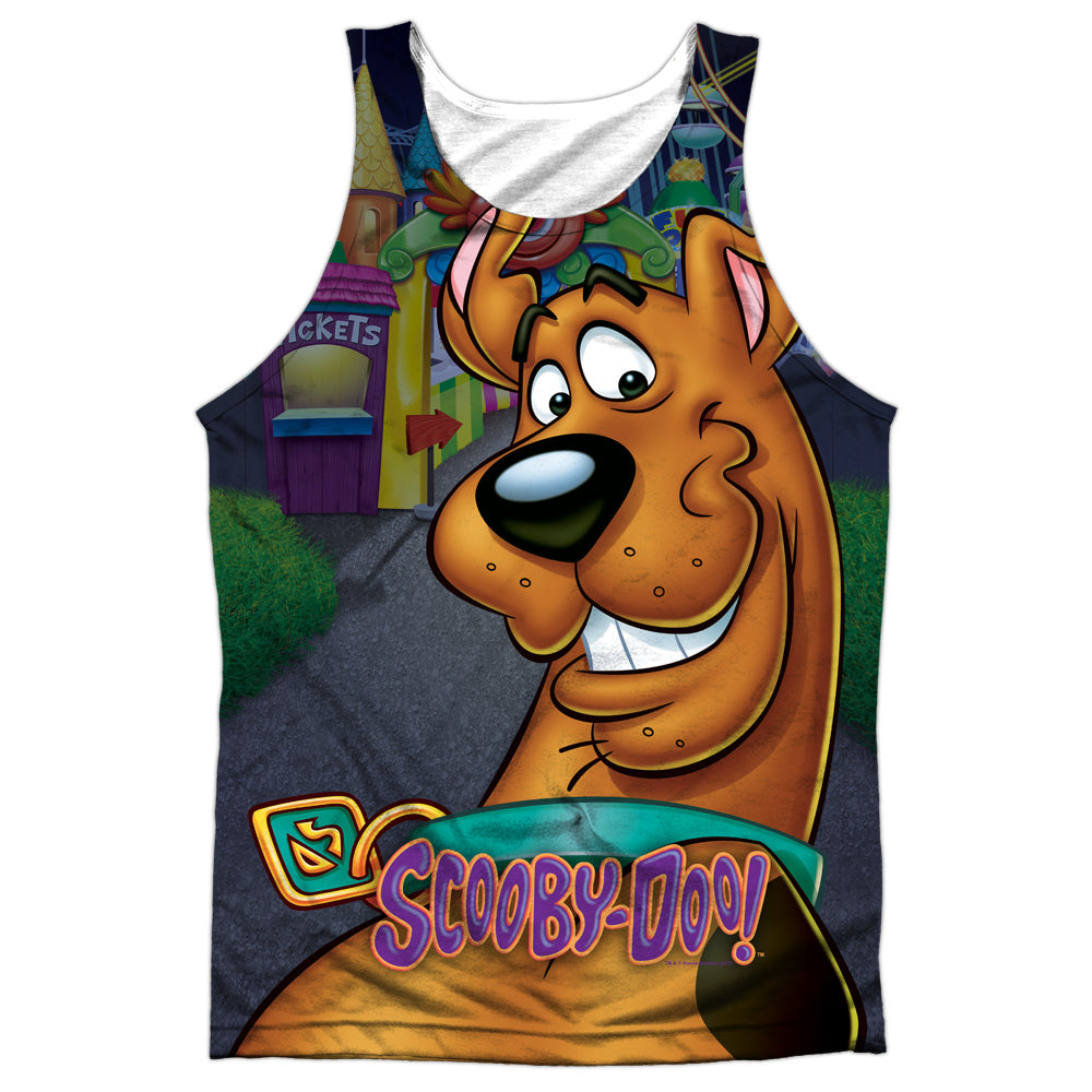 Scooby Doo - Big Dog - Adult Poly Tank Top - White