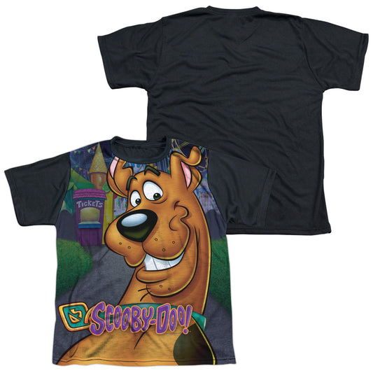 Scooby Doo - Big Dog - Short Sleeve Youth White Front Black Back   - White T-shirt