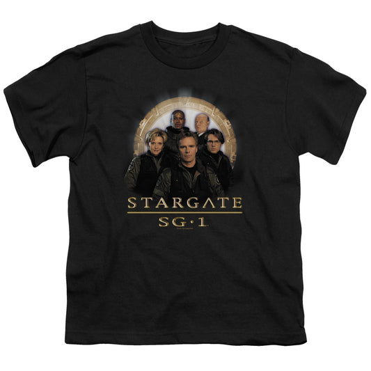 Sg1 - Sg1 Team - Short Sleeve Youth 18/1 - Black T-shirt