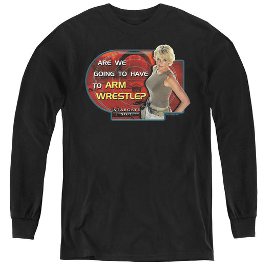 Sg1 - Arm Wrestle - Youth Long Sleeve Tee - Black