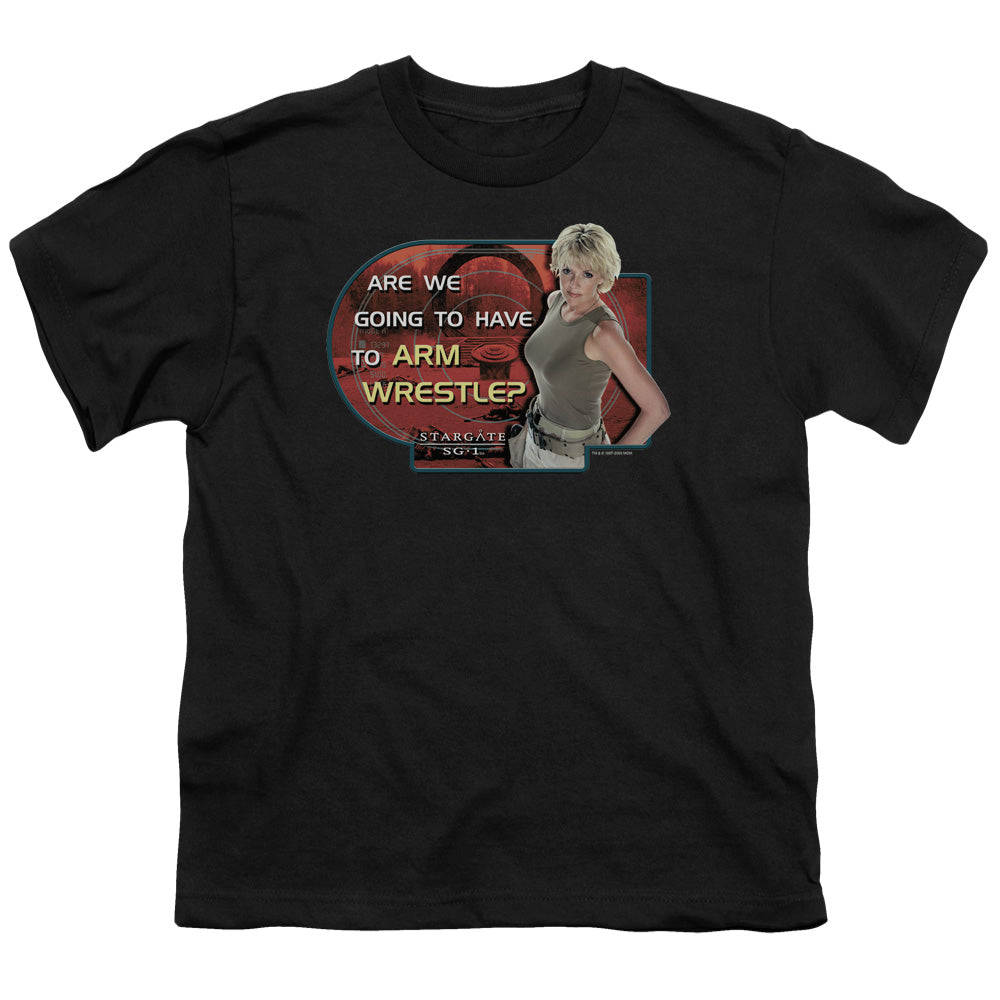 SG1 ARM WRESTLE - S/S YOUTH 18/1 - BLACK T-Shirt