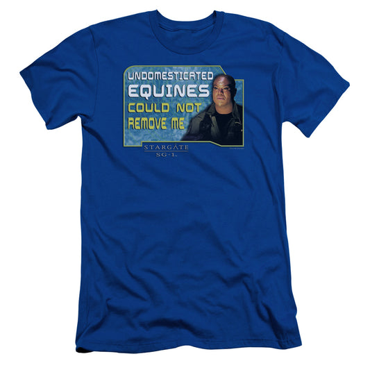 Sg1 - Dedicated - Short Sleeve Adult 30/1 - Royal Blue T-shirt