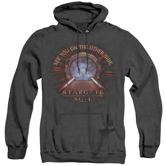 Sg1 - Other Side - Adult Heather Hoodie - Black