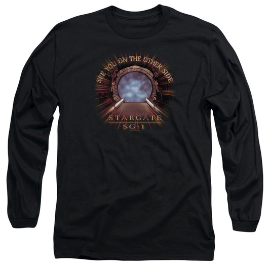 Sg1 - Other Side - Long Sleeve Adult 18/1 - Black T-shirt