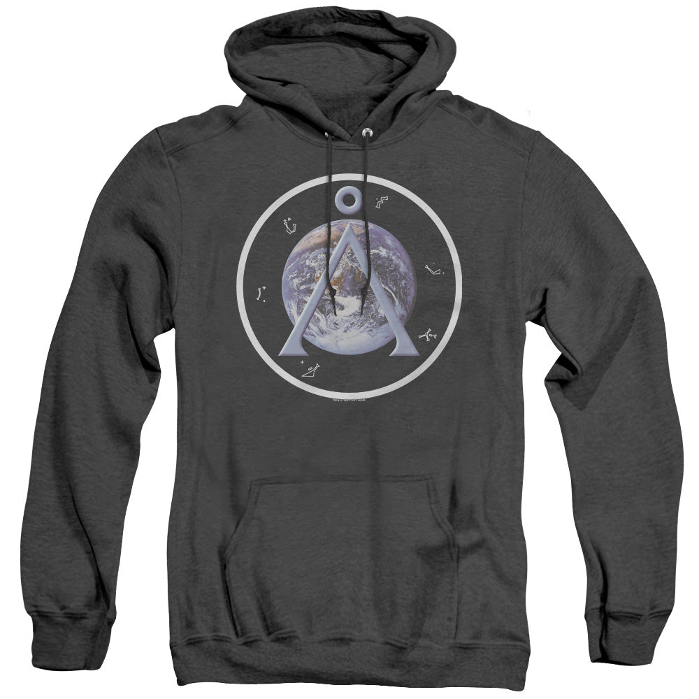 Sg1 - Earth Emblem - Adult Heather Hoodie - Black