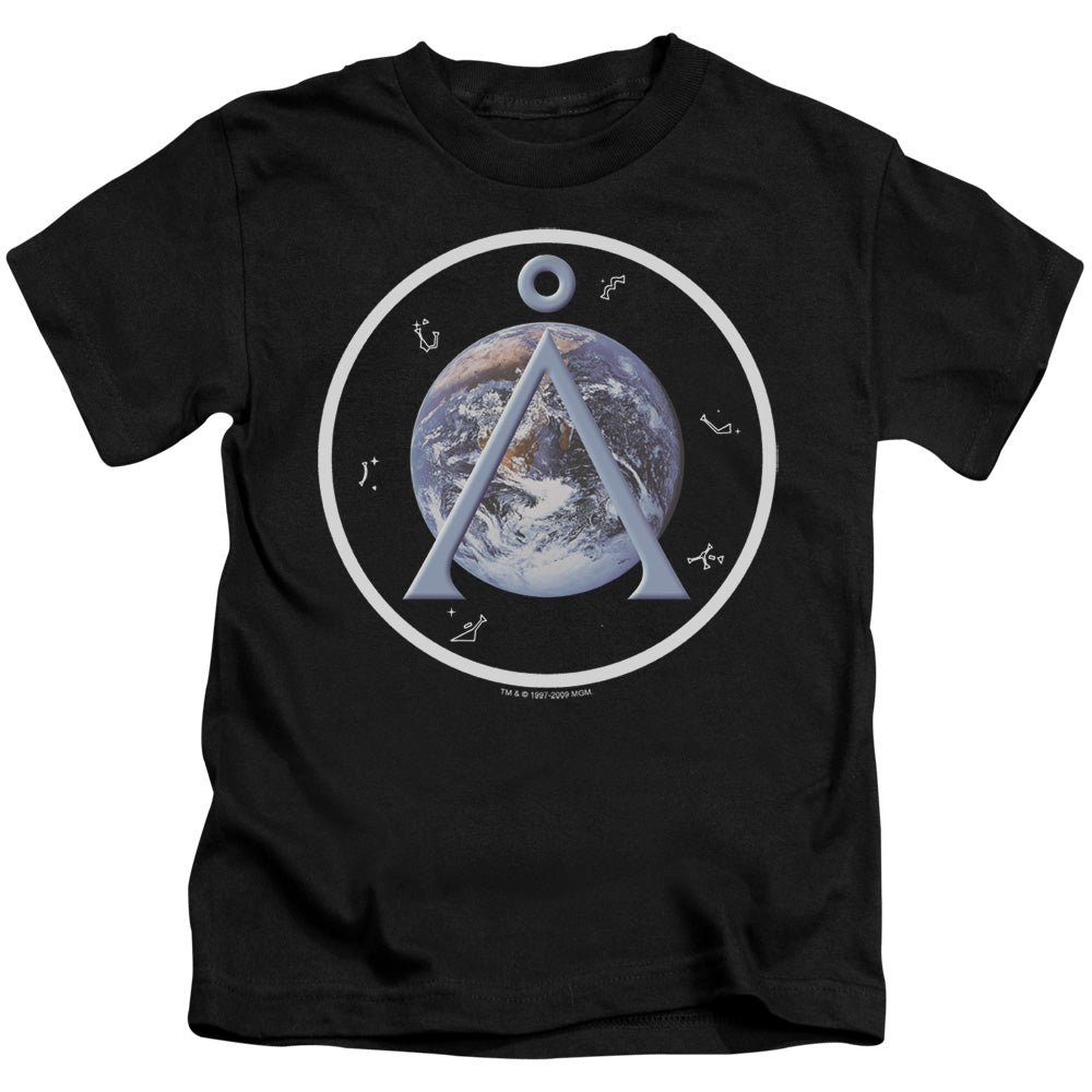SG1 EARTH EMBLEM - S/S JUVENILE 18/1 - BLACK - T-Shirt
